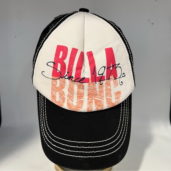 Billabong Adjustable Baseball Hat. OS. White black red - Picture 1 of 6